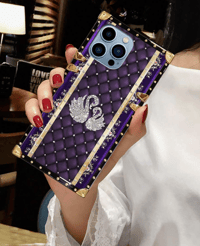 Fashionable Shockproof Phone Case In Purple Color Compatible With Samsung
