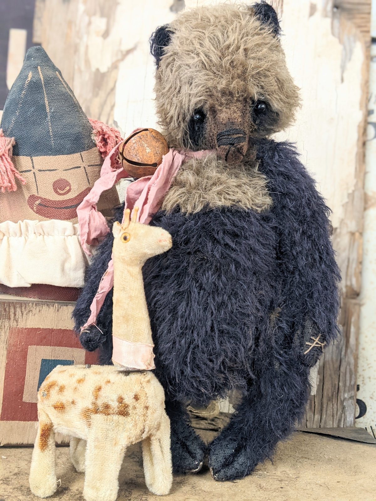 1940s Black Teddy Bear hot