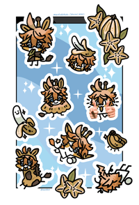 Image 2 of CHILDE GIRAFFE | Genshin Impact ✦ Sticker Sheet