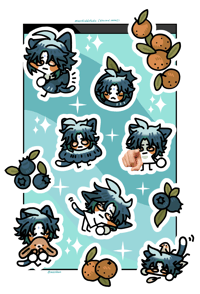 Image 2 of XIAO KITTY | Genshin Impact ✦ Sticker Sheet