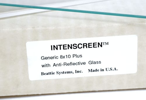Image of INTESCREEN Ultrabright Ground Glass Fresnel +AR glass overlay for 8X10 cameras (#9352)