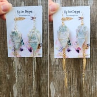 Image 4 of Signature Arrowhead Gemstone Earrings | Arrowhead Boho Dangle Earrings