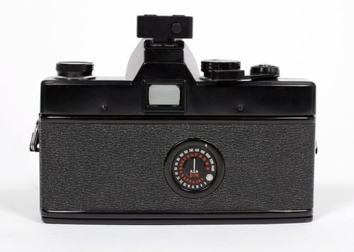 Image of Minolta BLACK SRT-100 35mm SLR Film Camera + 50mm F1.7 lens + REFLX METER #9321