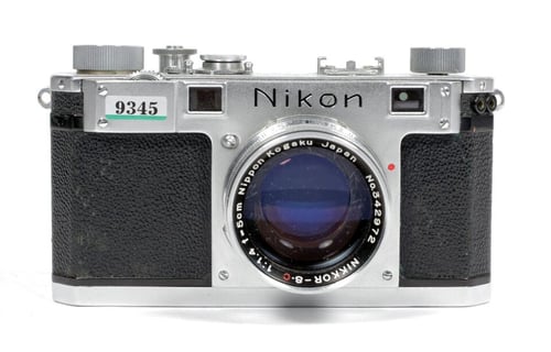 Image of Nikon S 35mm Rangefinder camera with Nikkor S C 50mm F1.4 lens #9345