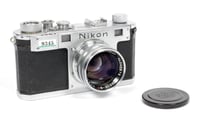 Image 1 of Nikon S 35mm Rangefinder camera with Nikkor S C 50mm F1.4 lens #9345