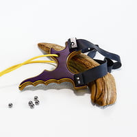Image 3 of Wooden Sling Shot, The Twister slingshot, OTF for right hander, Hunting Gift, Wood Catapult
