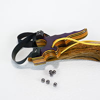 Image 8 of Wooden Sling Shot, The Twister slingshot, OTF for right hander, Hunting Gift, Wood Catapult