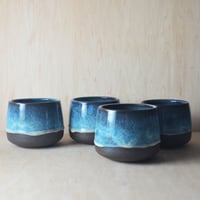 Image 1 of variegated blue tumblers