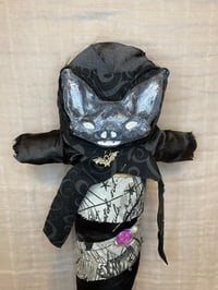 Image 1 of Keep Away Evil Bat Gray And Black Voodoo Doll by Ugly Shyla 