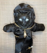 Image 1 of LUCKY BLACK CAT VOODOO DOLL BY UGLY SHYLA