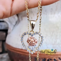 Heart Rose Necklace 