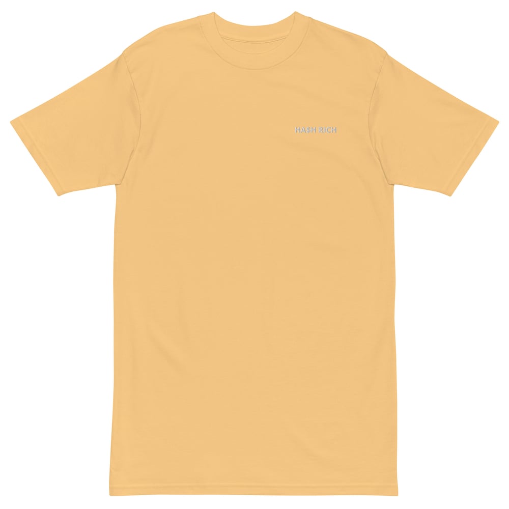Image of "HA$H RICH" Embroidered Small Logo Tee