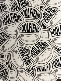 Image 2 of PoolFiend "The Badge"  2' sticker