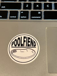 Image 3 of PoolFiend "The Badge"  2' sticker