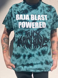Image 3 of Baja Blast Powered Fuck Machine Tie Dye T-Shirt