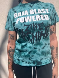 Image 2 of Baja Blast Powered Zine Machine Tie Dye T-Shirt