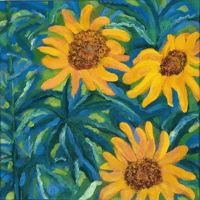 Image 1 of Sunflowers and Hemp  | original artwork