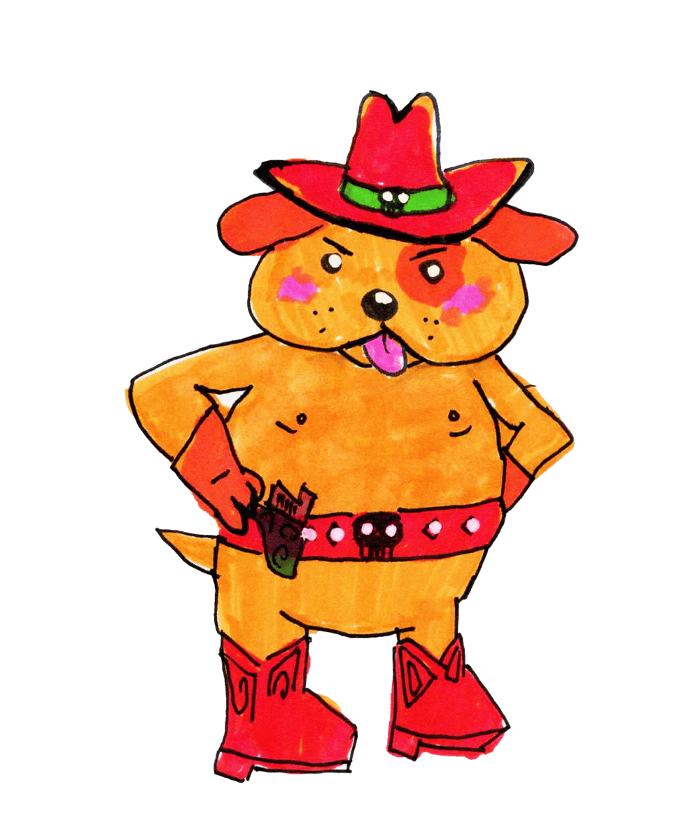 Image of Cowboy Pup Sticker