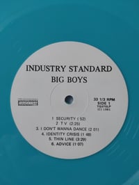 Image 2 of BIG BOYS - "Where's My Towel / Industry Standard" LP (Aqua Vinyl)