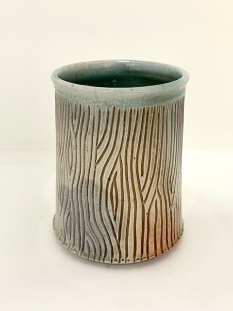 Image of Wood Fired Tumbler_Carved 1