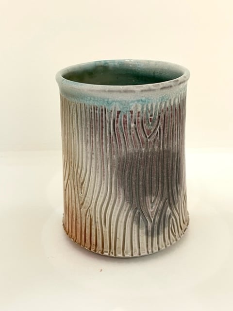 Image of Wood Fired Tumbler_Carved 1