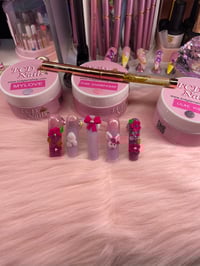 Image 4 of 3D ACRYLIC BUNNY FLOWER SET 