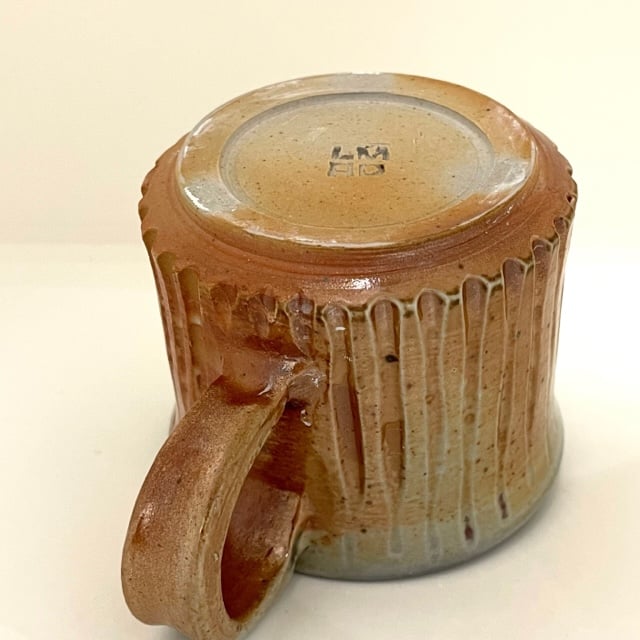 Image of  Wood Fire Mug _Vertical Facets Low 1