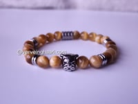 Image 1 of Golden Tiger Eye Men Gemstone Bracelet