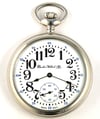 Dueber Pocket Watch, Swiss Mechanical Movement, Large Arabic Numeral Dial, Model 5