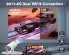 MSL Mini Projector 4K 1080P Support, Portable Projector WiFi6 BT 5.0 Android 11