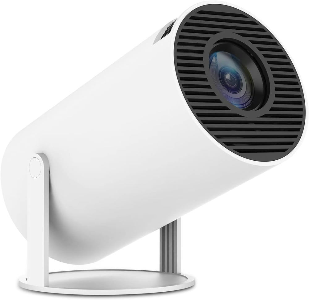MSL Mini Projector 4K 1080P Support, Portable Projector WiFi6 BT 5.0 Android 11