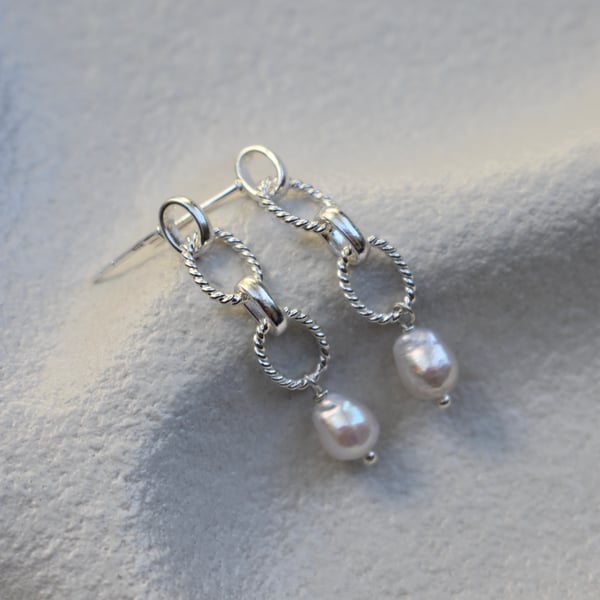 Image of ANNIE SILVER EARRINGS