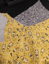 Image 1 of Handkerchief-print leather