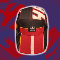 Image 1 of Red/Black ADIDAS Miami Heat 5 Panel hat (2/2)