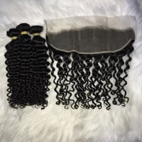 Image 3 of Lite luxury 300G Bundles with Hd Tp Lace frontal 13x4 inches 150% 
