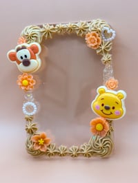 Image 1 of Pooh and Tigger Magnetic Decoden Photocard Frame