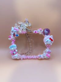 Image 2 of Hello Kitty Decoden Photocard/Badge Holder Keychain