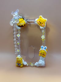 Image 1 of Pooh Decoden Photocard/Badge Holder Keychain