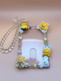 Image 2 of Pooh Decoden Photocard/Badge Holder Keychain