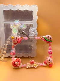 Image 2 of Kirby Decoden Photocard/Badge Holder Keychain 