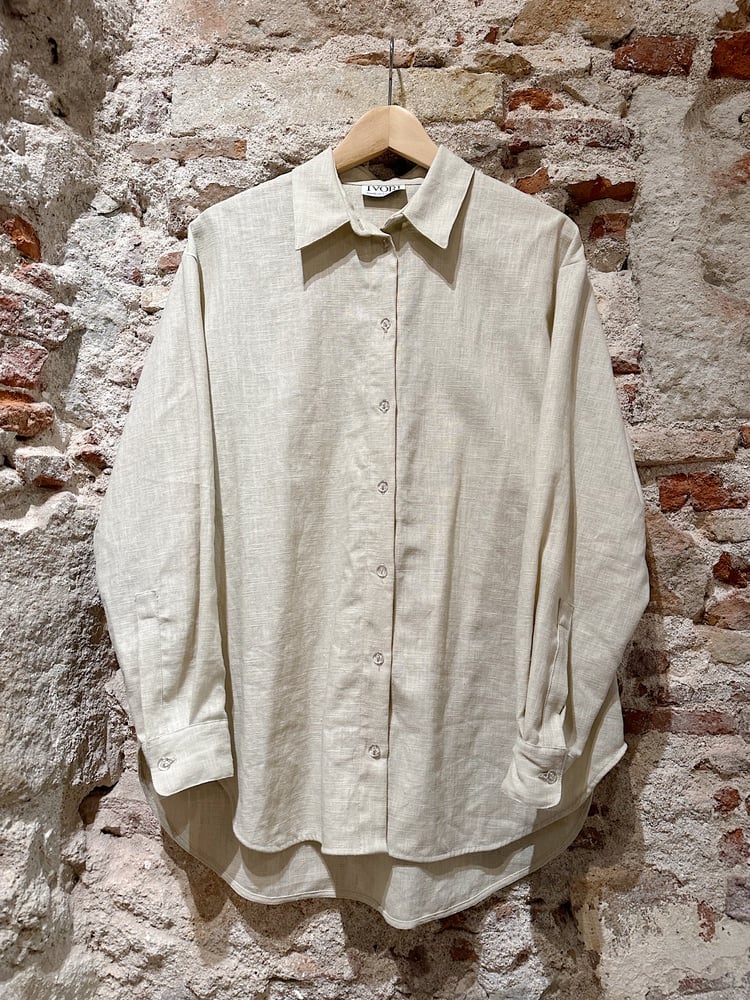 Image of NATI bone shirt IVORI