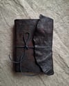 Goat Leather Journal (Dark Brown/Red)