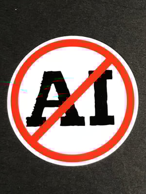 Image of REJECT AI STICKERS