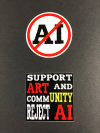 Image 1 of REJECT AI STICKERS