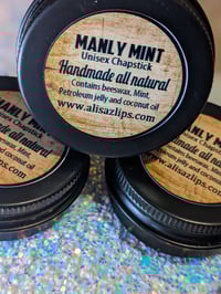 Image 3 of MANLY MINT CHAPSTICK (tin can)