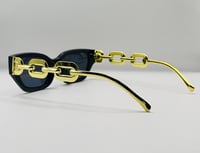 Image 3 of Gold Cat Eye Sunglasses 