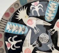 Image 3 of Handbuilt earthenware cockatoo plate