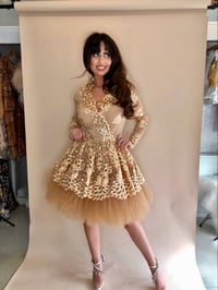 Image 2 of Gold Birthday Prom Dress 50% OFF ONLY ONE IN STOCK