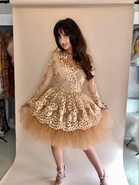 Image 1 of Gold Birthday Prom Dress 50% OFF ONLY ONE IN STOCK