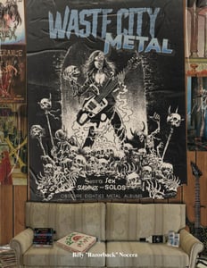 Image of WASTE CITY METAL - Sorcery, Sex, Slashings, & Solos! Obscure '80s Metal Albums (BOOK)